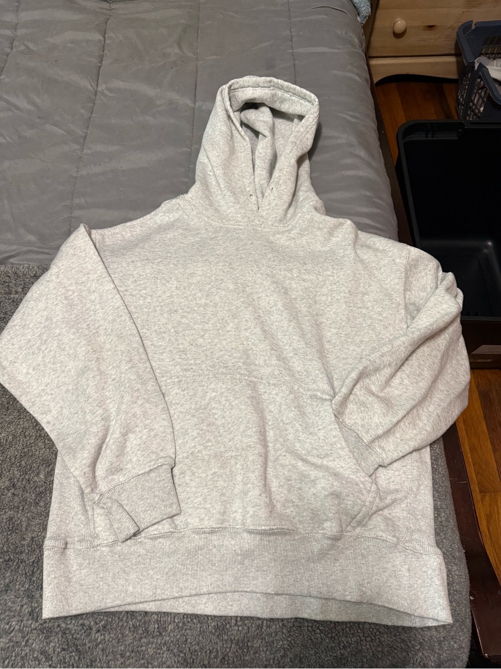 Cozy Light Gray Heather Hoodie